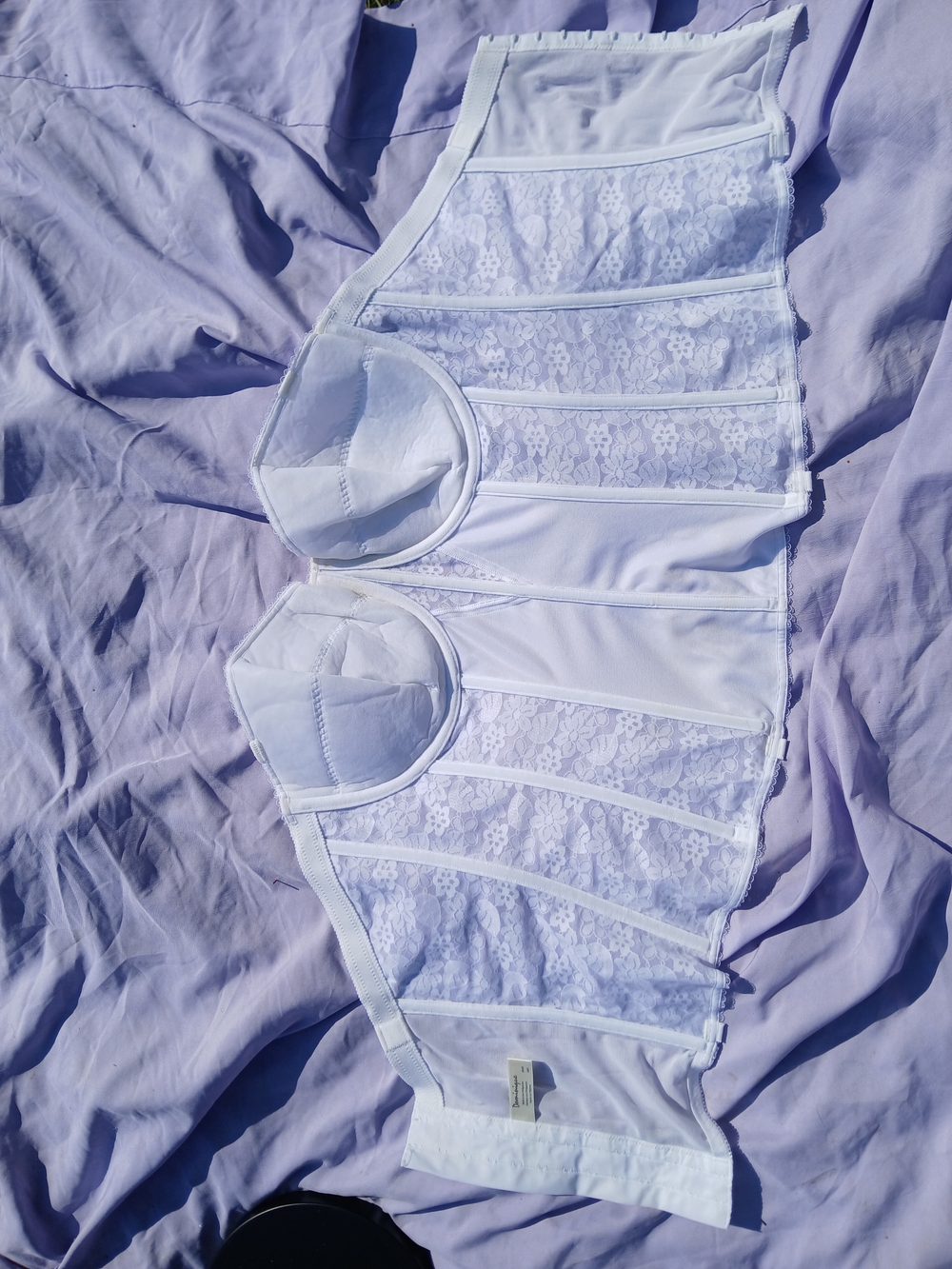 Women’s White Lace Bustier Top - Intimates & Sleepwear - Picture 2 of 3